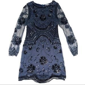 Fashion Nova Blue sequin Dress